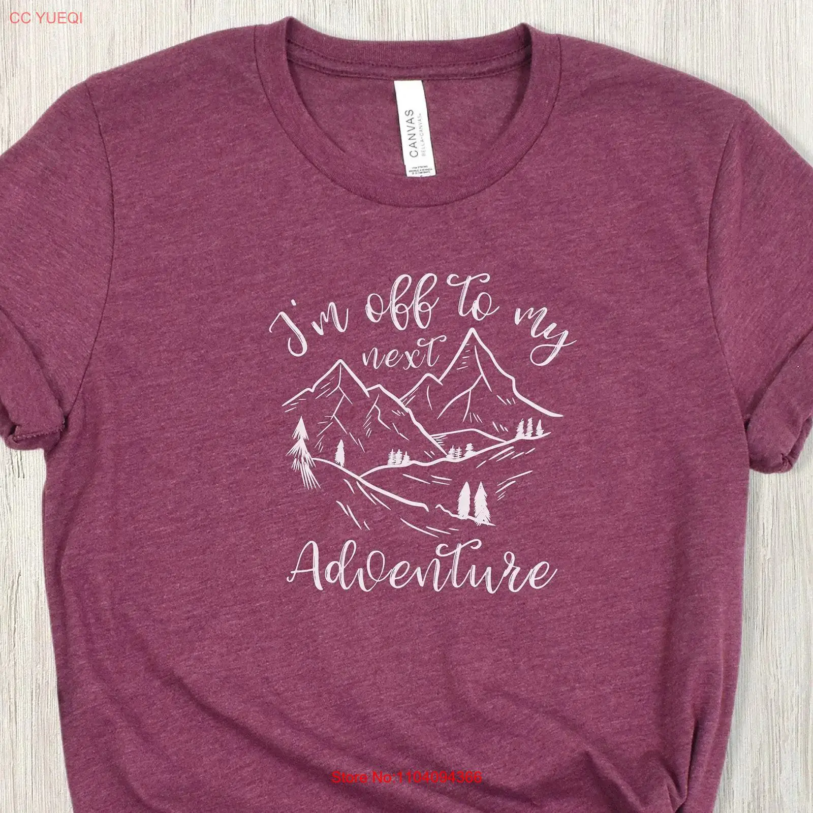 Outdoor Adventure Vacations - T-shirt d'aventure vintage délavé pour randonneuse,