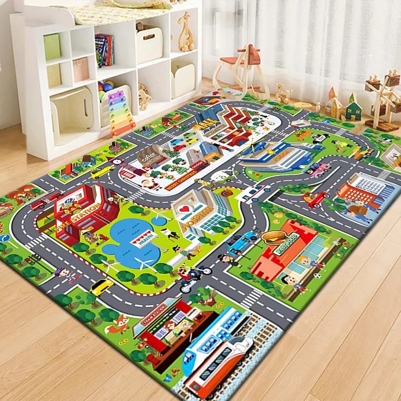 Outdoor Adventure Kids - Tapis de jeu coloré pour enfants