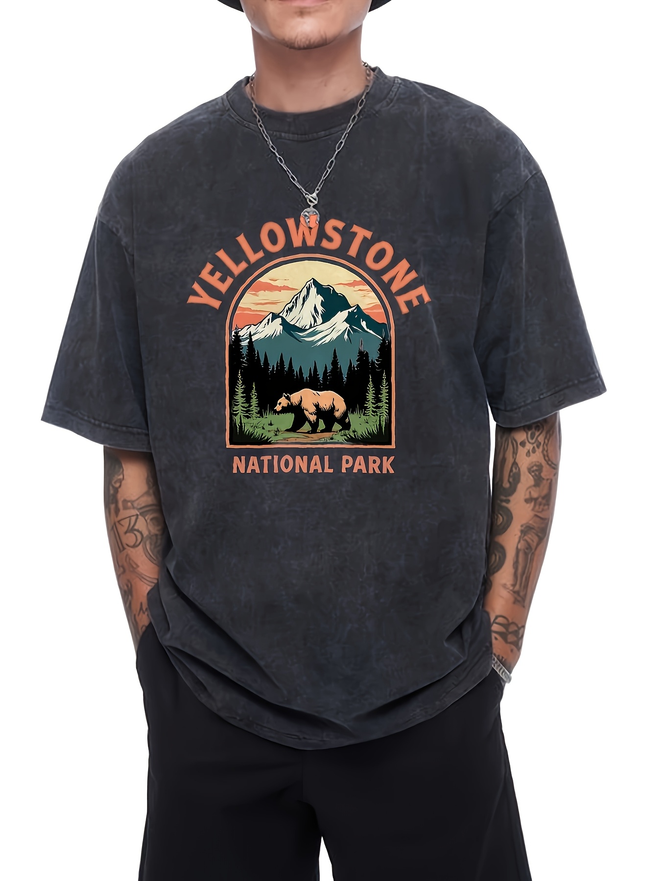 Outdoor Adventure Activities - T-shirt vintage pour homme du parc
