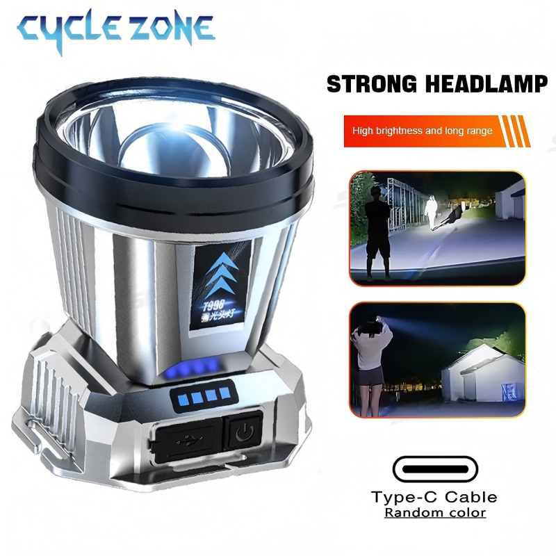 Outdoor Adventure Zone - Lampe frontale Portable TYPE-C, Rechargeable, montée