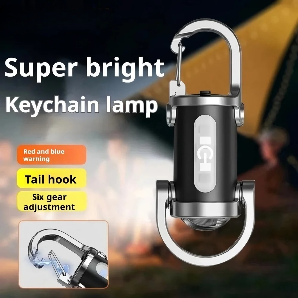 Outdoor Adventure Activities - Mini porte-clés LED multifonctionnel, Portable, lampe