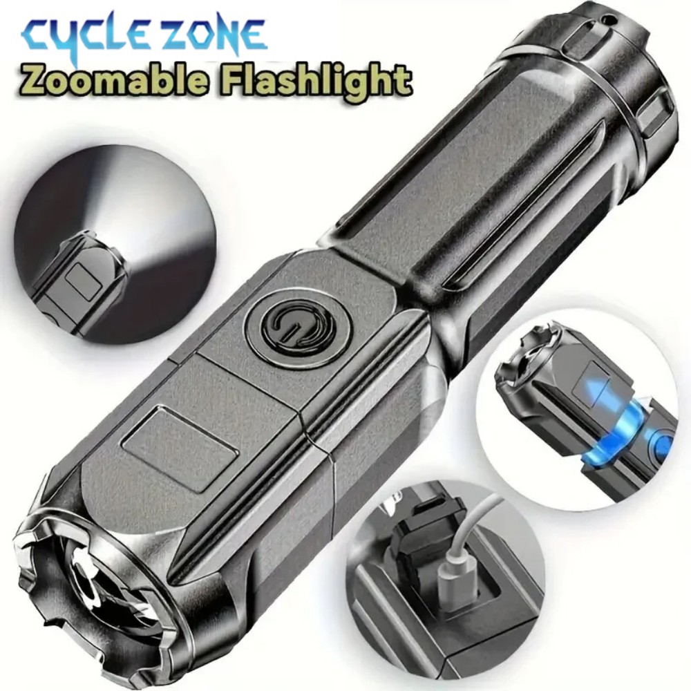 Outdoor Adventure Zone - Lampe de poche LED portable, rechargeable