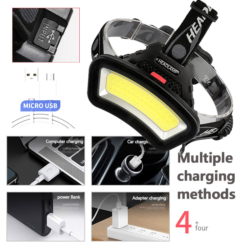 COB LED lampe frontale USB Rec - Outdoor Adventure Zone avis et prix