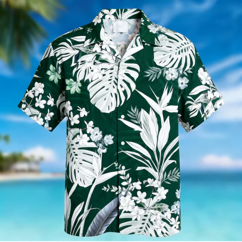 Chemise boutonnée à imprimé fl - Outdoor Adventure Vacations avis et prix