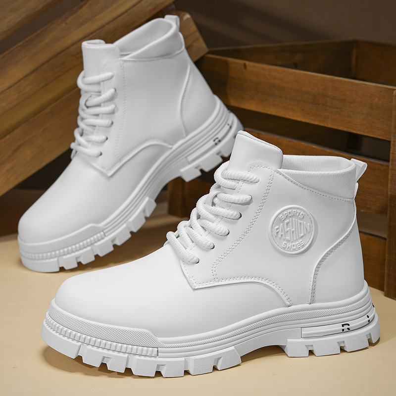 Bottes de combat en cuir blanc - Outdoor Adventure Shoes avis et prix