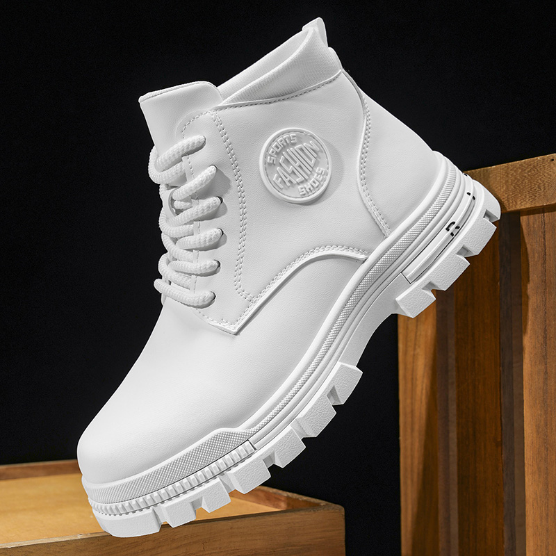 Bottes de combat en cuir blanc - Outdoor Adventure Shoes avis et prix