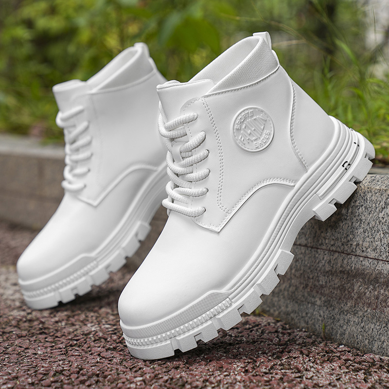 Bottes de combat en cuir blanc - Outdoor Adventure Shoes avis et prix