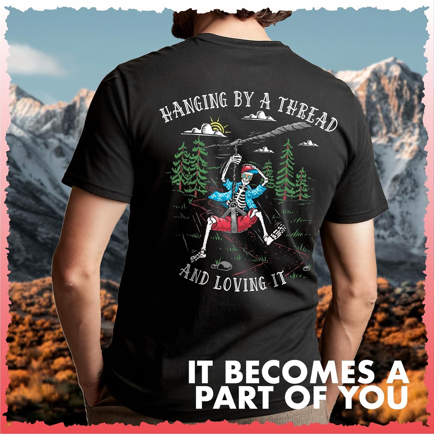 T-shirt graphique vintage pour - Outdoor Adventure Ziplines & Waterfall avis et prix