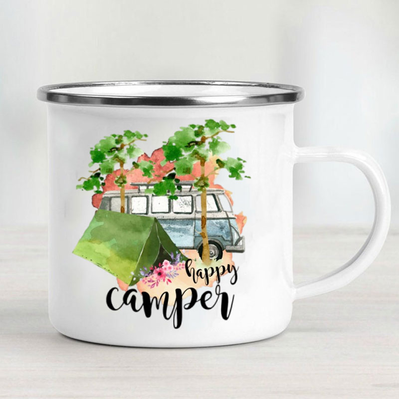 Mug en émail pour camping-car, - Outdoor Adventure And Travel avis et prix