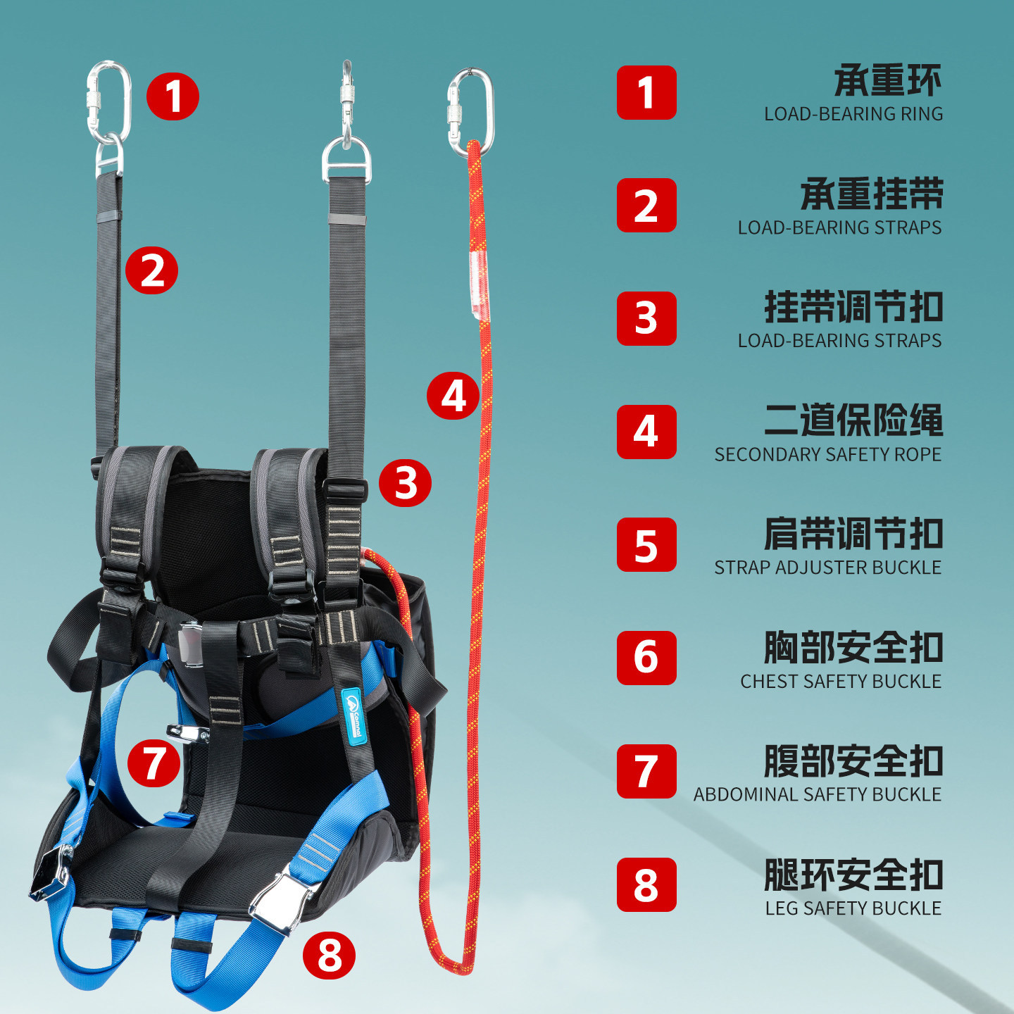 Siège de sécurité pour zipline - Outdoor Adventure Ziplines & Waterfall avis et prix